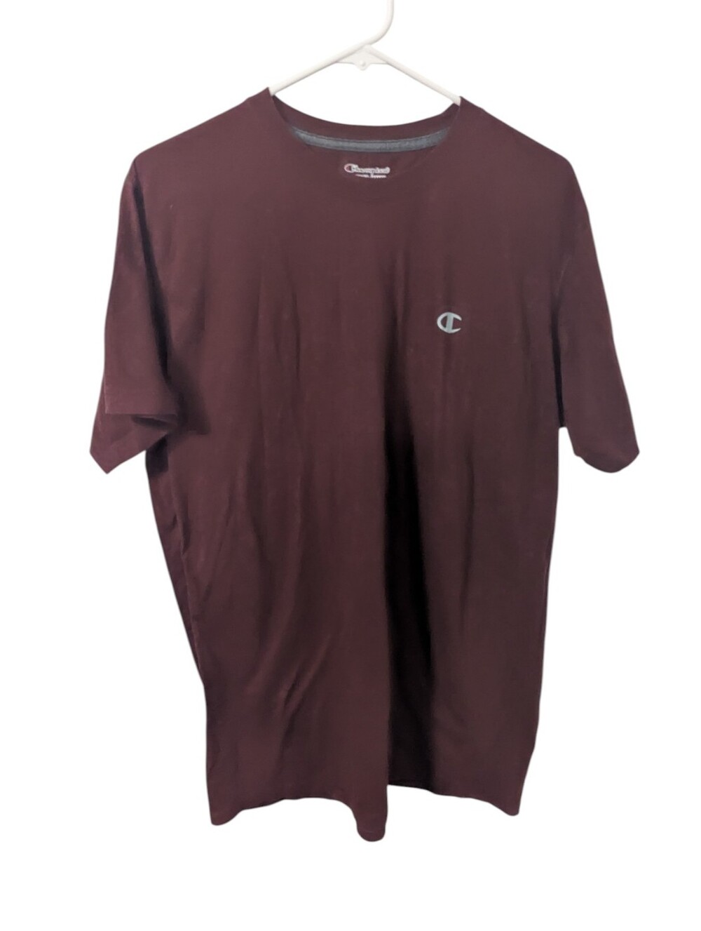 Champion Short-Sleeve Crew T-Shirt in Burgundy